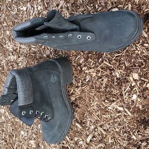 Timberland Kinsley Mid Waterproof Heeled Suede Boots Size 10